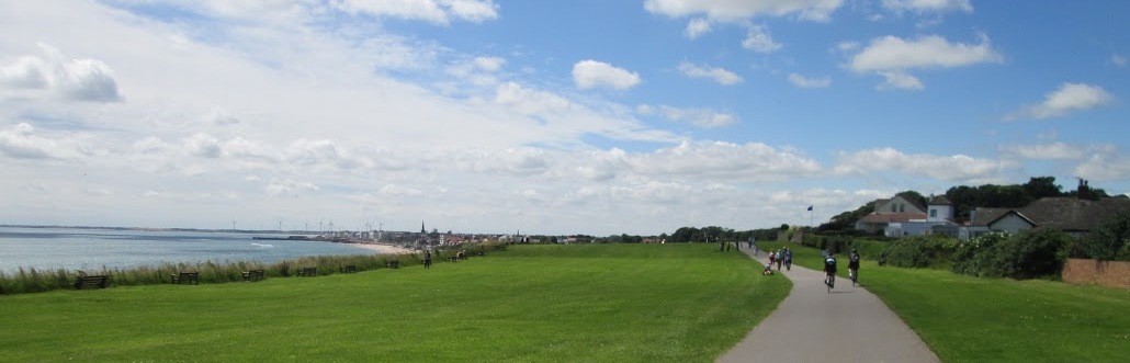 Along the seafront at Sewerby
