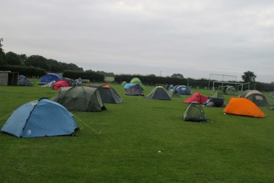 Camping at the halfway is an integral part of the challenge