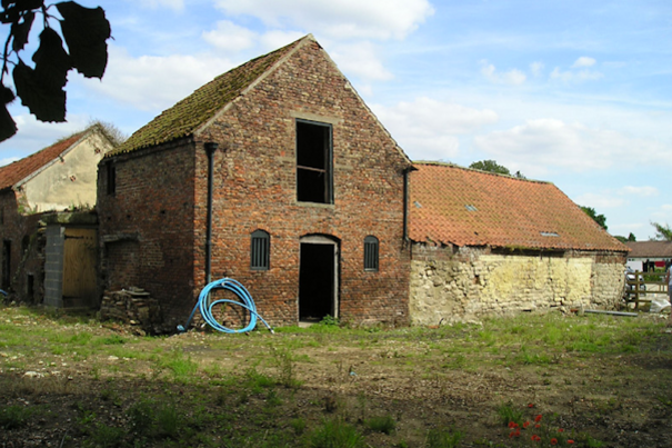 An original barn in readiness for conversion